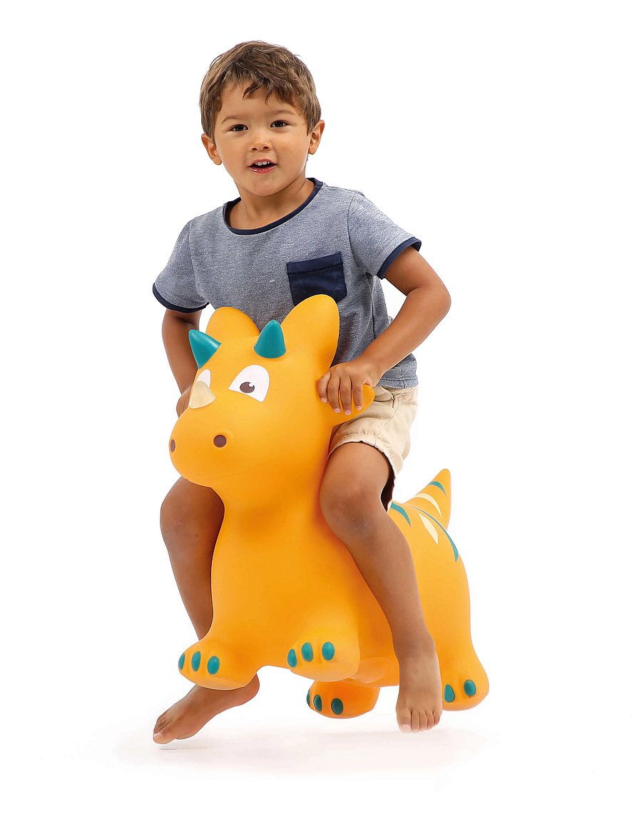 Ludi - Jumping animal - Dino - hoppudót - orange - 4