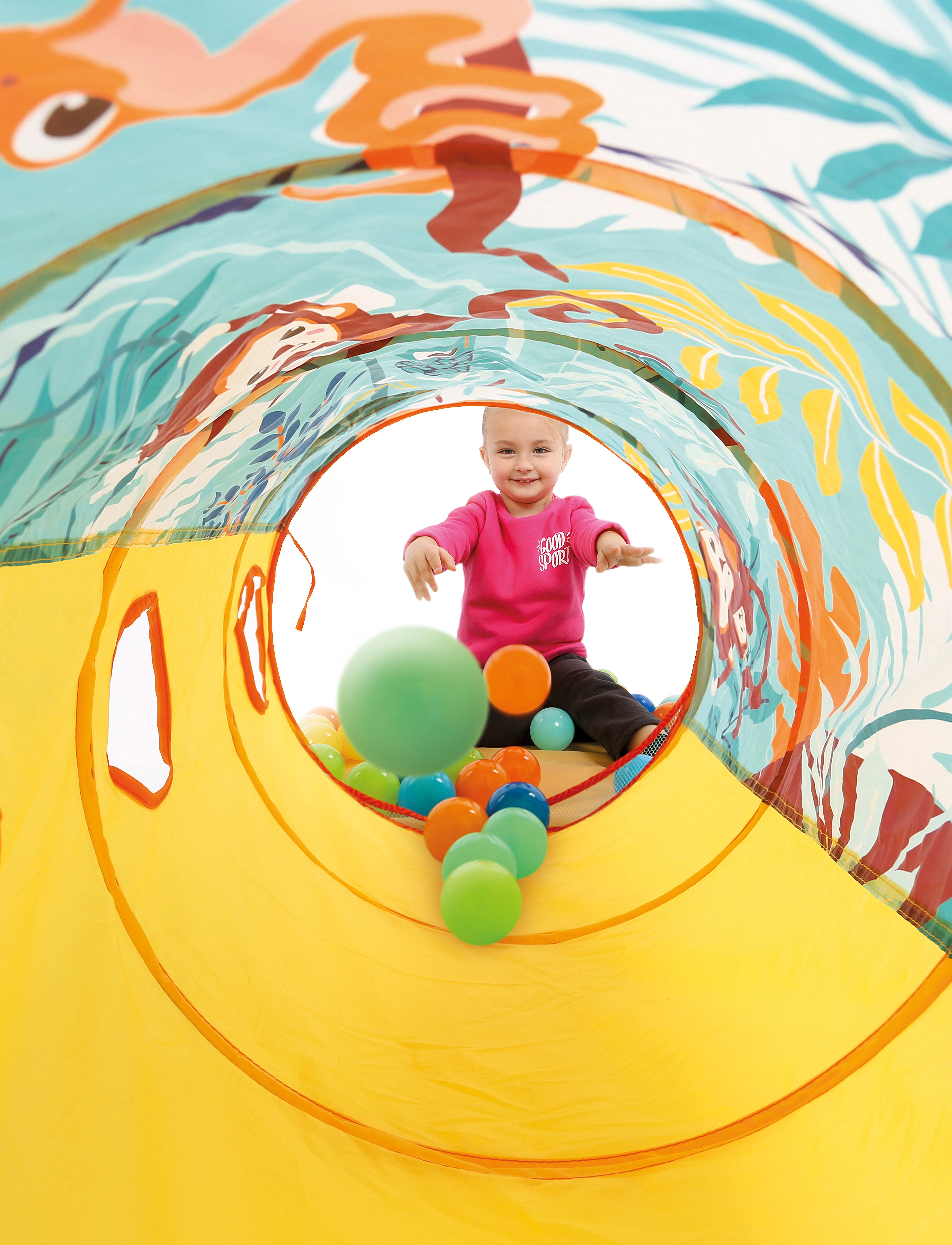 Ludi Play Tunnel, Børn, Play Tunnels, Gul, Str: ONE SIZE