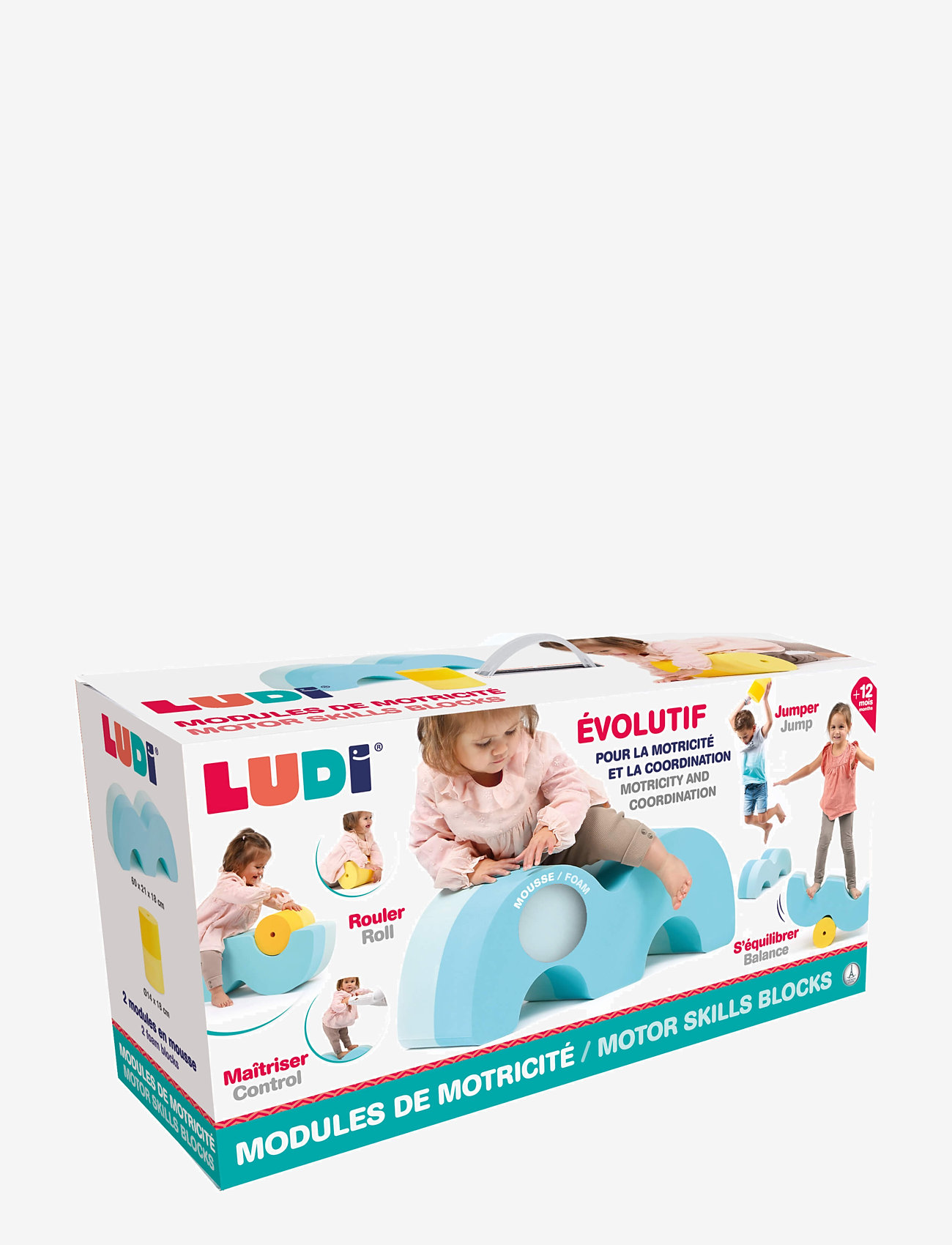 Ludi - Foam Motor Skills Blocks - kubbar - multicolor - 2