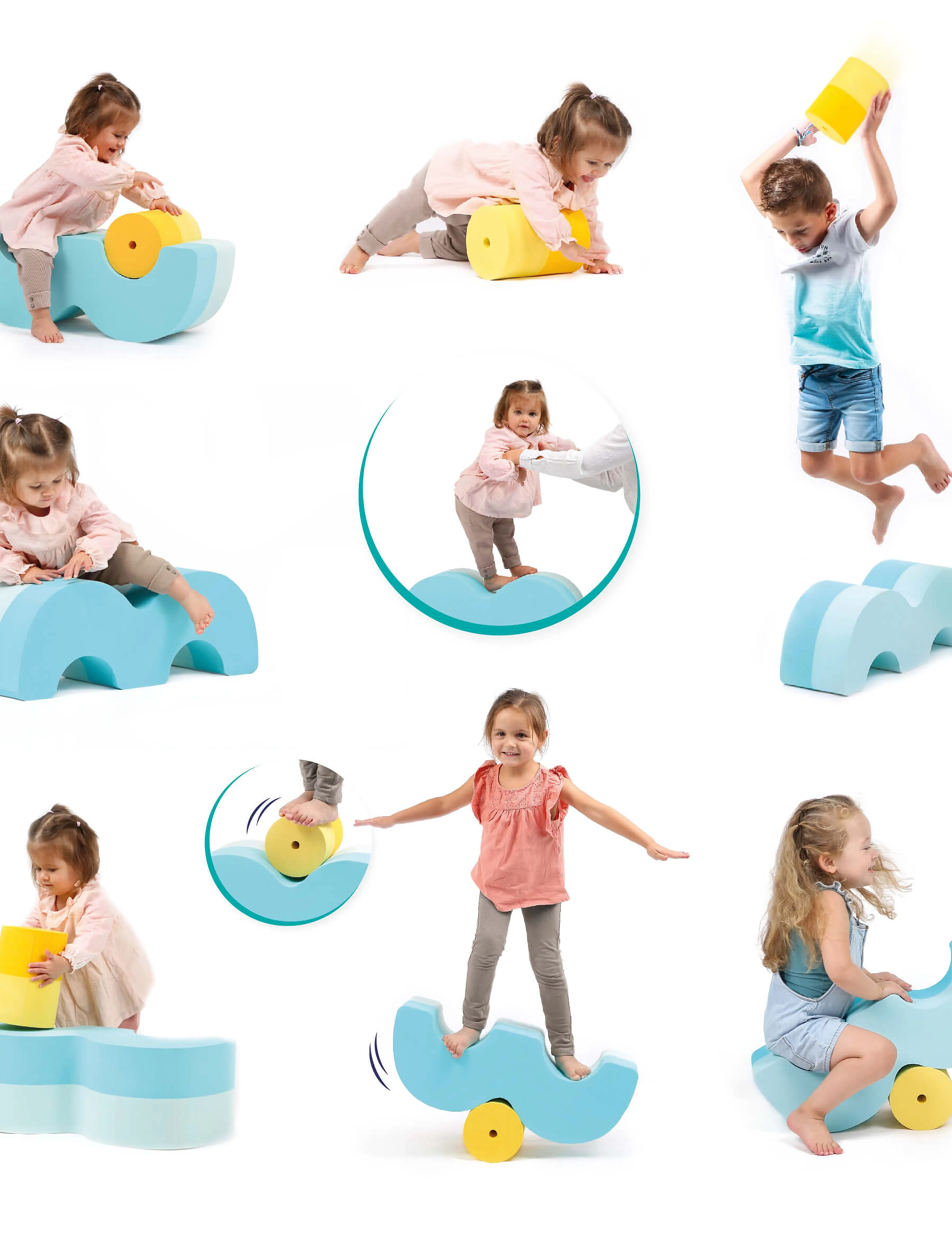 Ludi - Foam Motor Skills Blocks - byggklossar - multicolor - 3