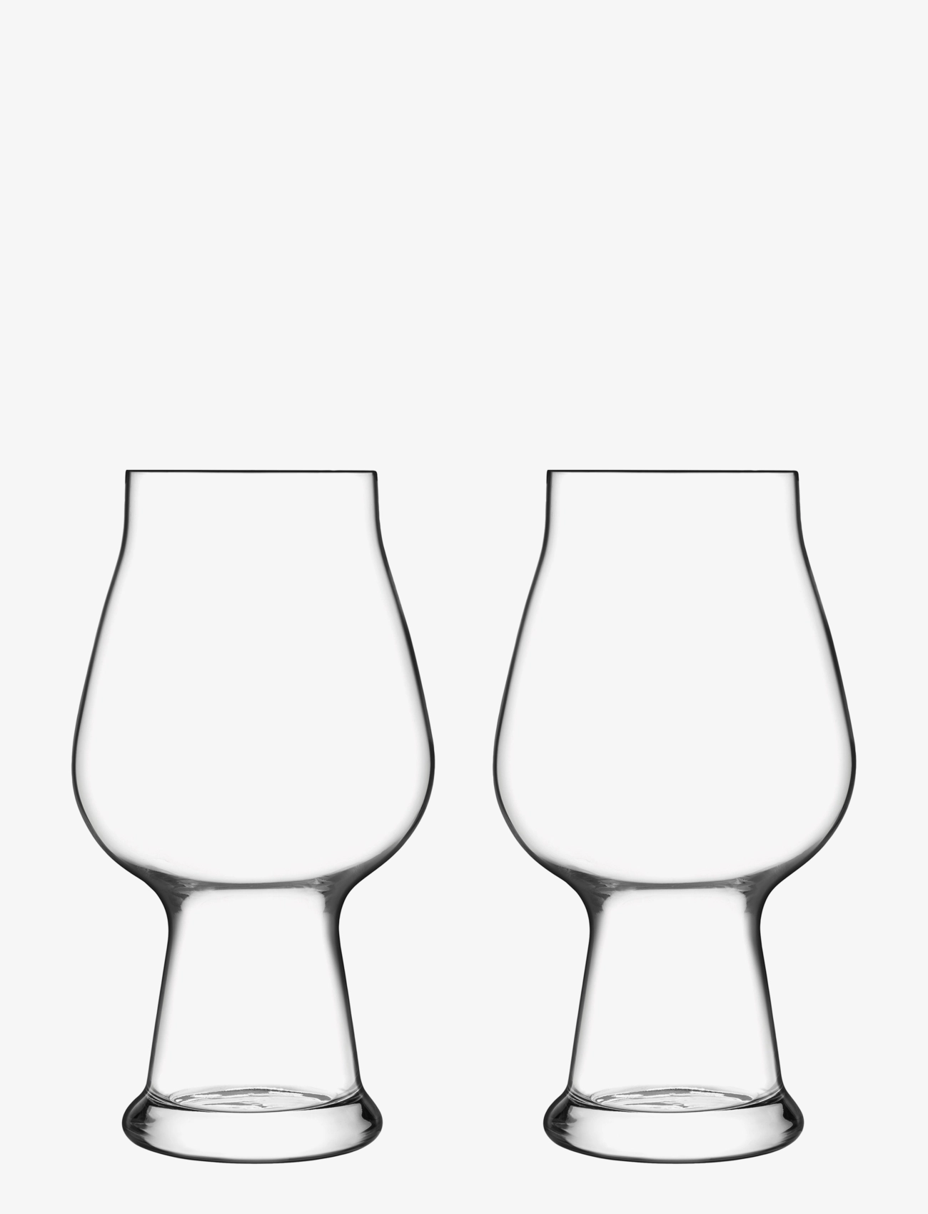 Luigi Bormioli Ølglas stout/porter birrateque 60 cl 2 stk. klar - Borddækning - TRANSPAREN / clear