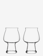 beer glass cider Birrateque 50 cl 9,5 x 14,6 cm 2 pcs Clear - TRANSPAREN