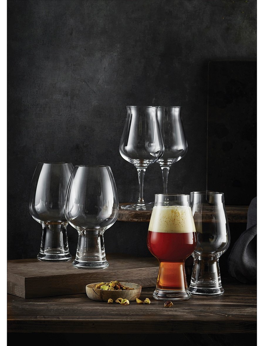 Luigi Bormioli - Beer Glass Set Tester, Ale And Birrateque - transparen - 0