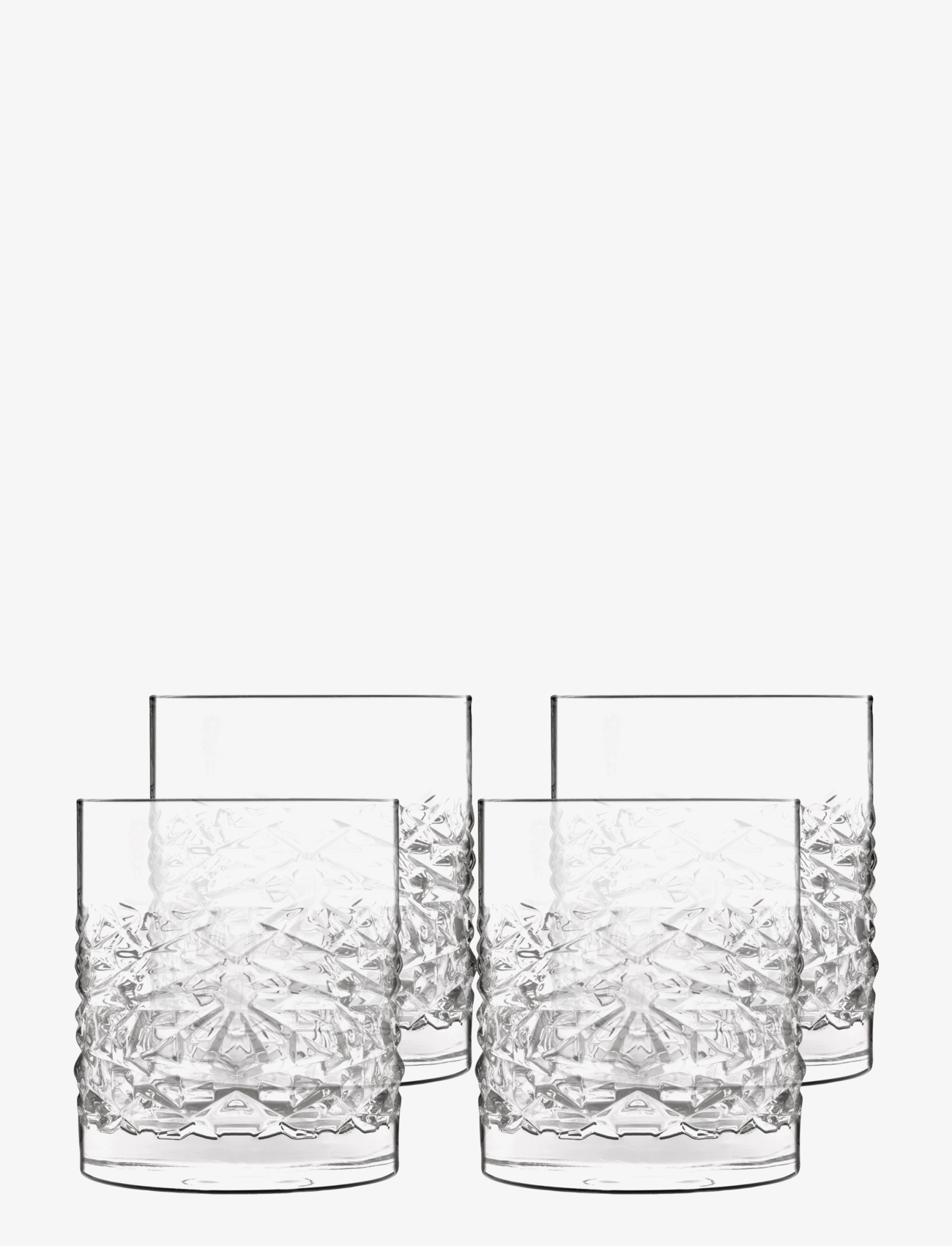 Luigi Bormioli Vandglas/whiskyglas mixology textures - Borddækning - TRANSPAREN / clear