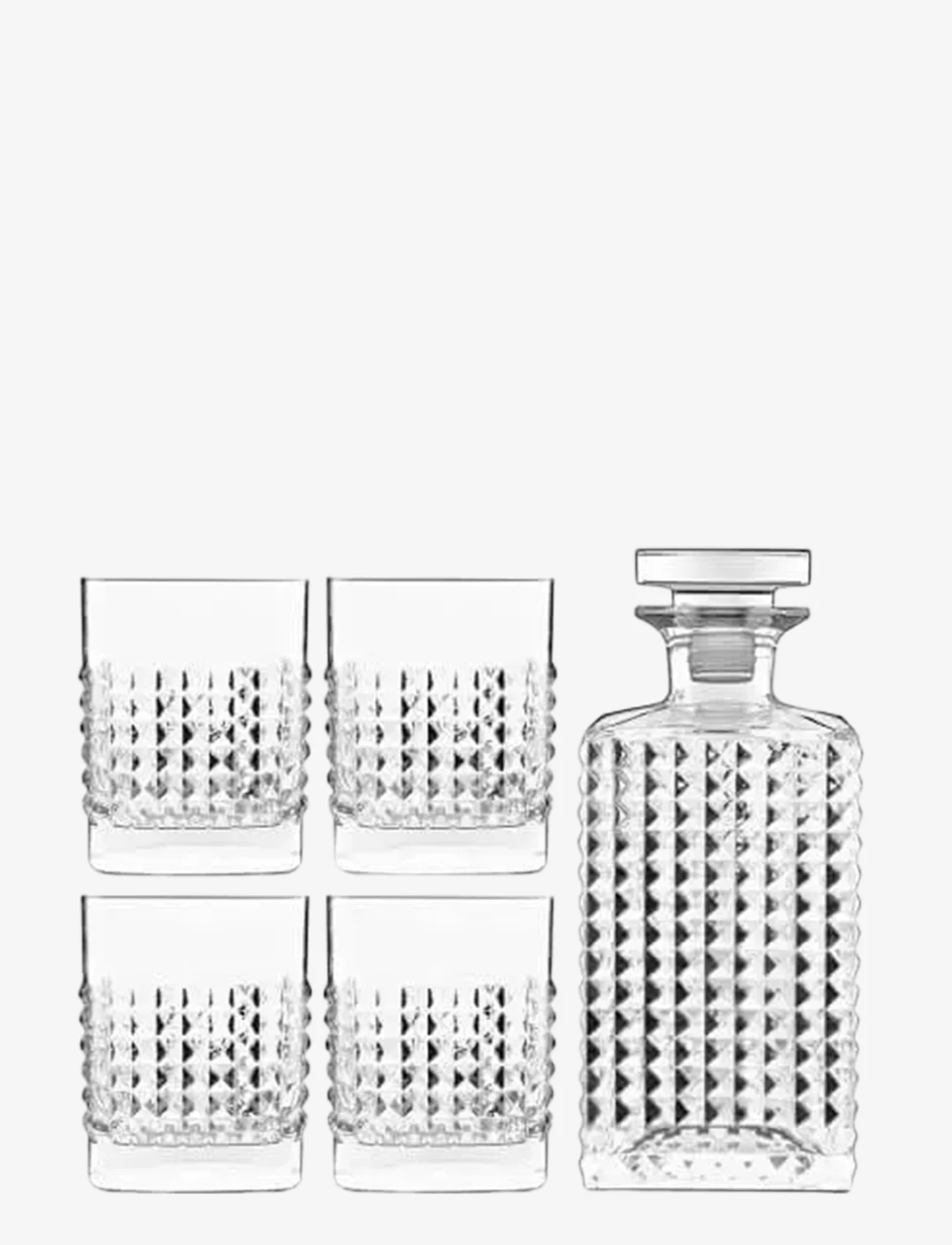 Luigi Bormioli - Whisky Set Elixir 5 Parts - viskio ir konjako stiklinės - transparen - 0