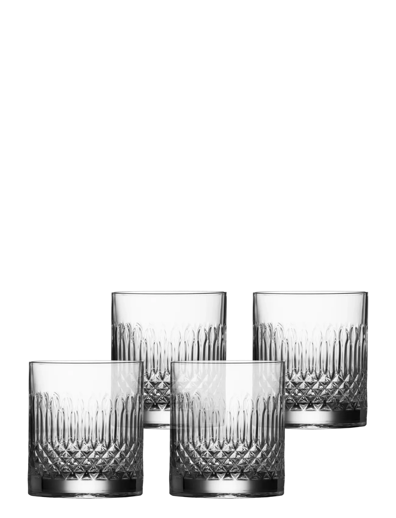 Luigi Bormioli Vandglas/Whiskyglas Diamante 4 Stk., 38 CL, Glass, Nackt - Whiskey & Cognac Homeware