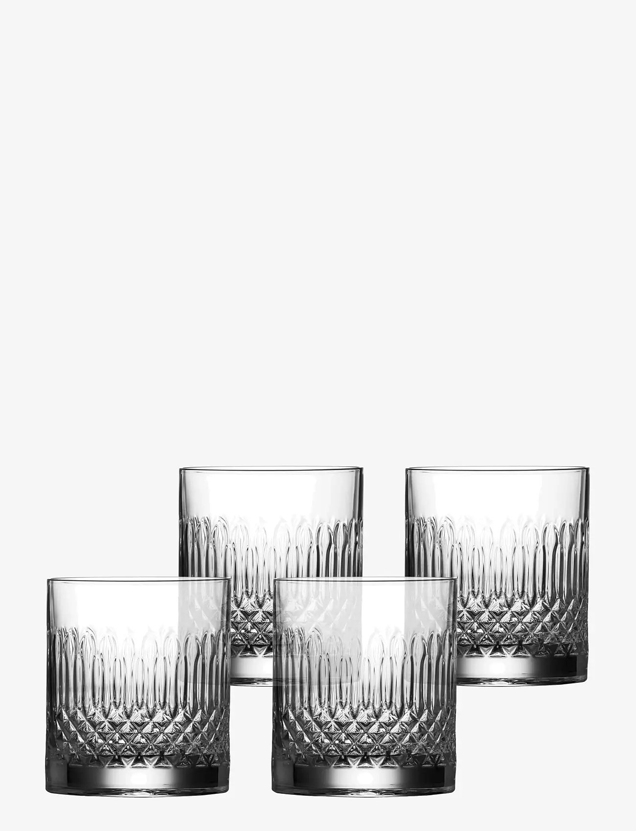 Luigi Bormioli - Water glass/whisky glass Diamante 4 pcs - transparent - 0