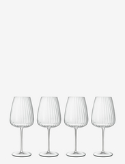 Luigi Bormioli - Red wine glass Bordeaux Optica 4 pcs - weingläser - transparen - 0