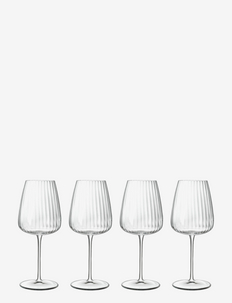 White wine glass Chardonnay Optica 4 pcs, Luigi Bormioli