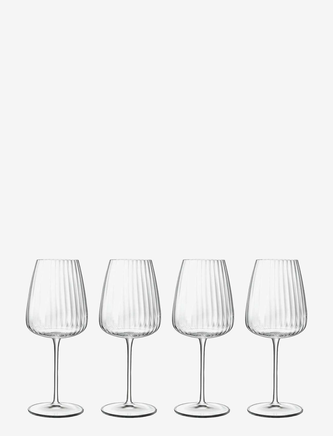 Luigi Bormioli - White wine glass Chardonnay Optica 4 pcs - white wine glasses - transparen - 0