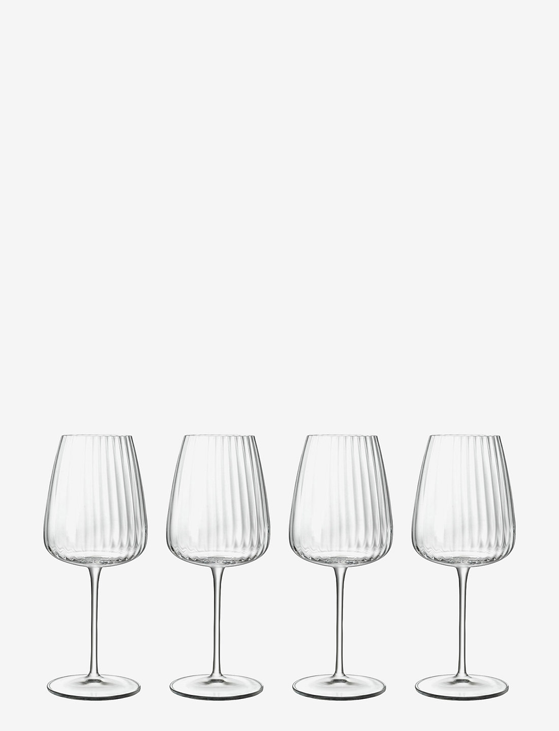 Luigi Bormioli White Wine Glass Chardonnay Optica 4 Pcs White wine glass Boozt