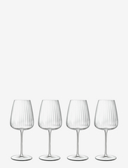 Luigi Bormioli - White wine glass Chardonnay Optica 4 pcs - witte wijnglazen - transparen - 0