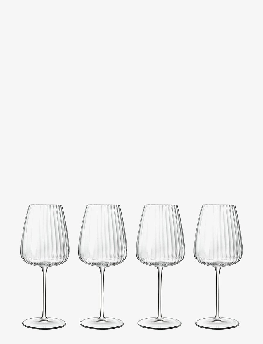 Luigi Bormioli - White wine glass Chardonnay Optica 4 pcs - valge veini pokaalid - transparen - 0