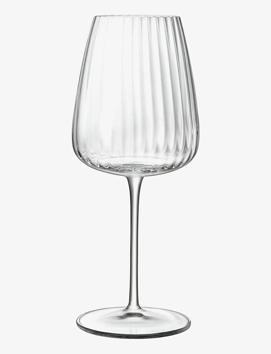 Luigi Bormioli - White wine glass Chardonnay Optica 4 pcs - valge veini pokaalid - transparen - 1