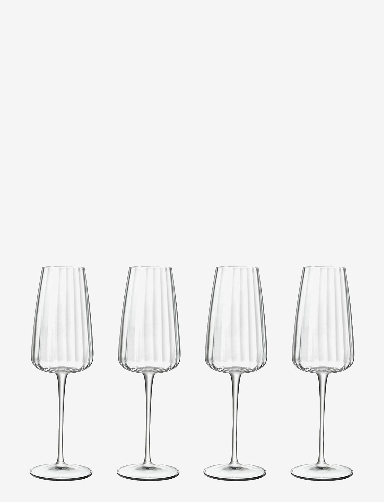 Luigi Bormioli - Champagne glass Optica 4 pcs - Šampanjaklaasid - transparen - 0