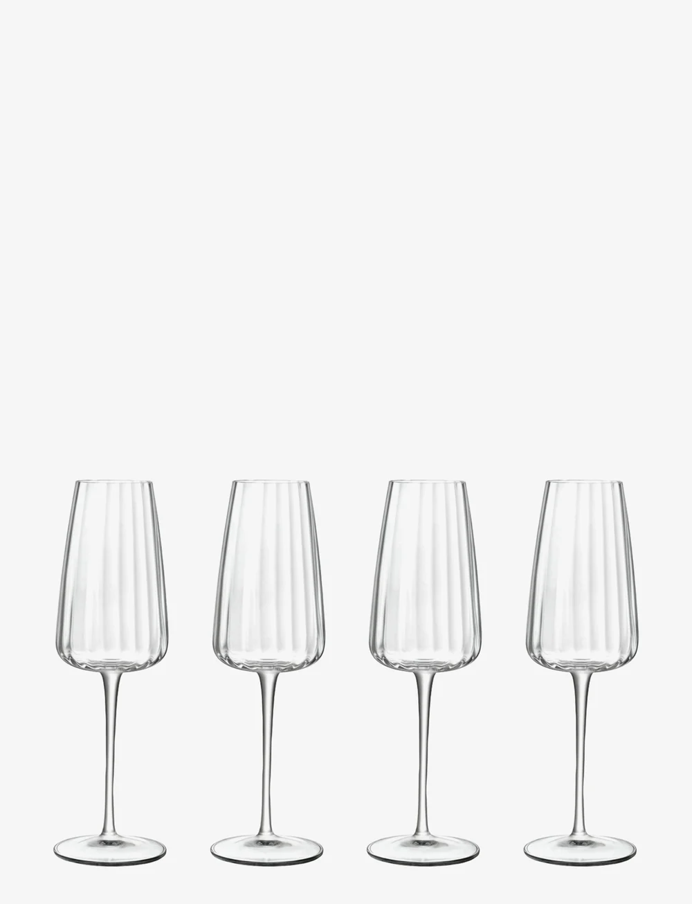Luigi Bormioli - Champagne glass Optica 4 pcs - sektgläser - transparen - 0