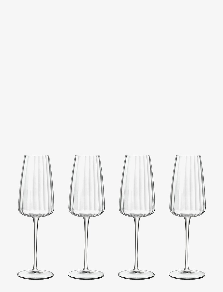 Luigi Bormioli - Champagne glass Optica 4 pcs - Šampanjaklaasid - transparen - 0