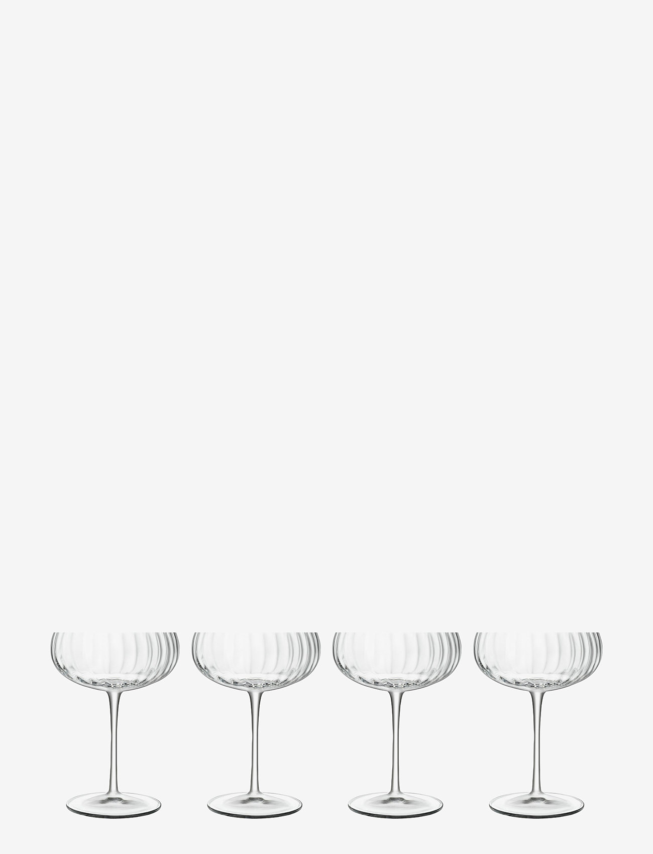 Luigi Bormioli - Champagne bowl Optica 4 pcs - champagne glasses - transparen - 0