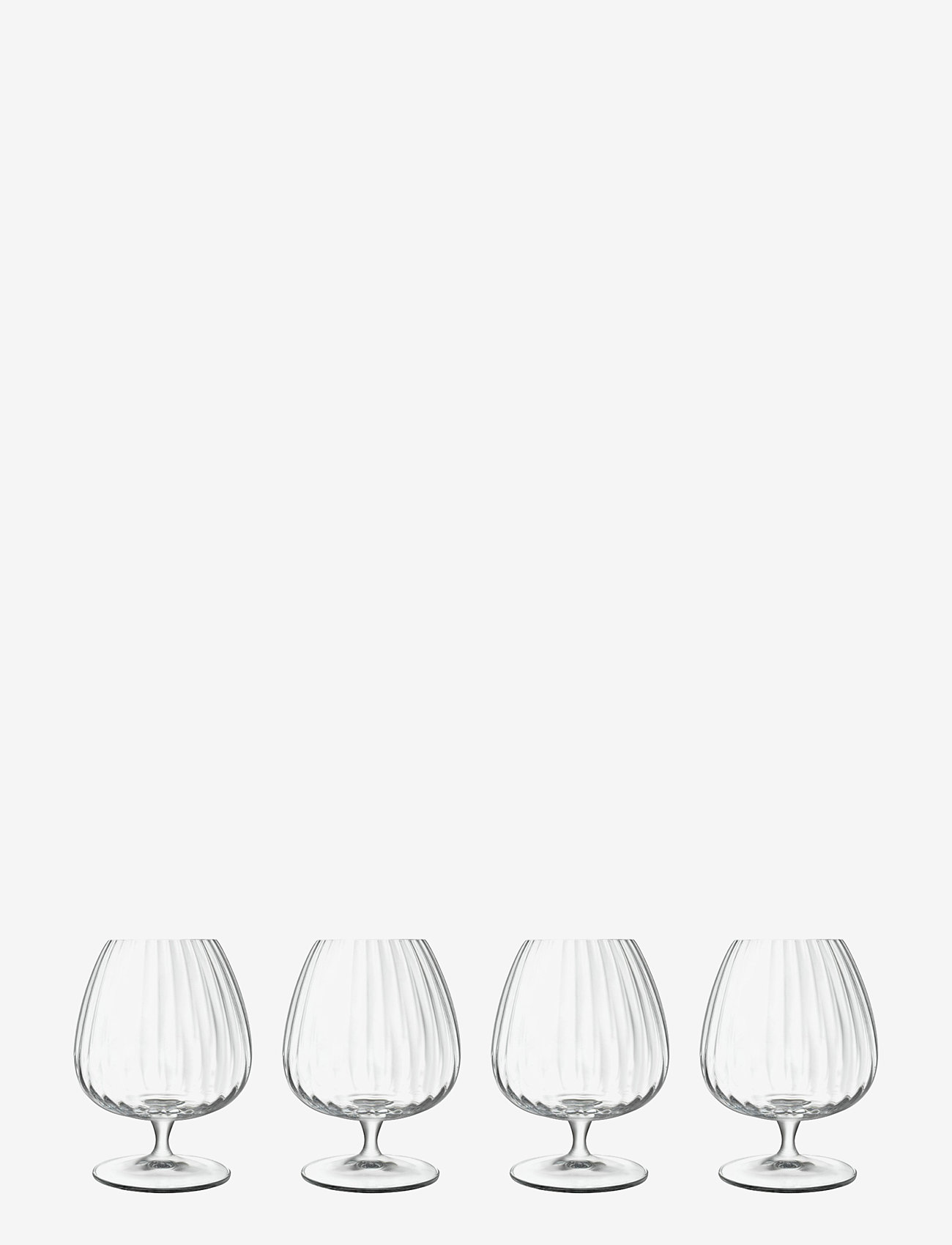 Luigi Bormioli - Cognac glass Optica 4 pcs - viskio ir konjako stiklinės - transparen - 0