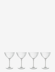 Luigi Bormioli - Martini glass Optica 4 pcs - kokteilių stiklinės ir martinio taurės - transparen - 0
