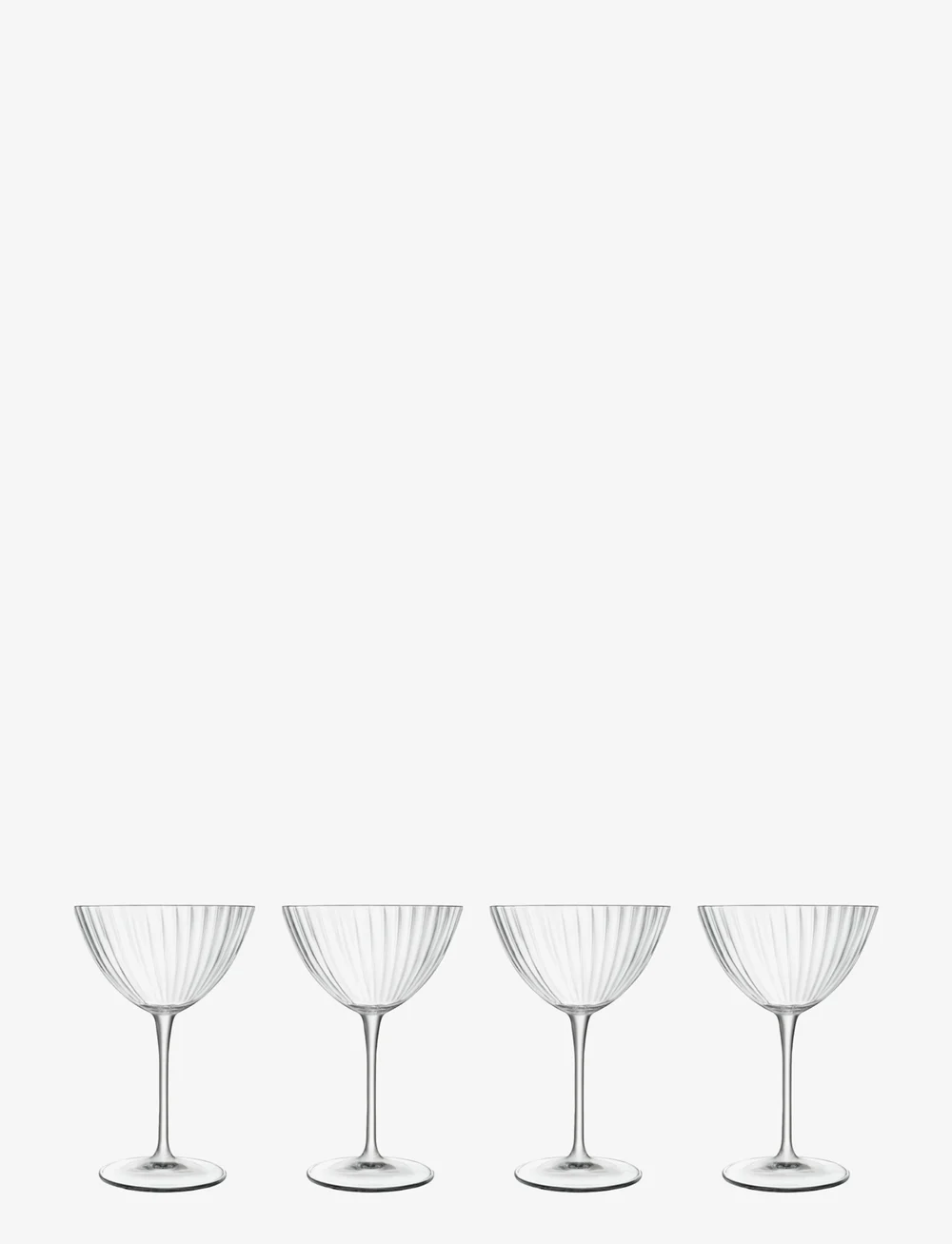 Luigi Bormioli - Martini glass Optica 4 pcs - cocktail & longdrinkgläser - transparen - 0