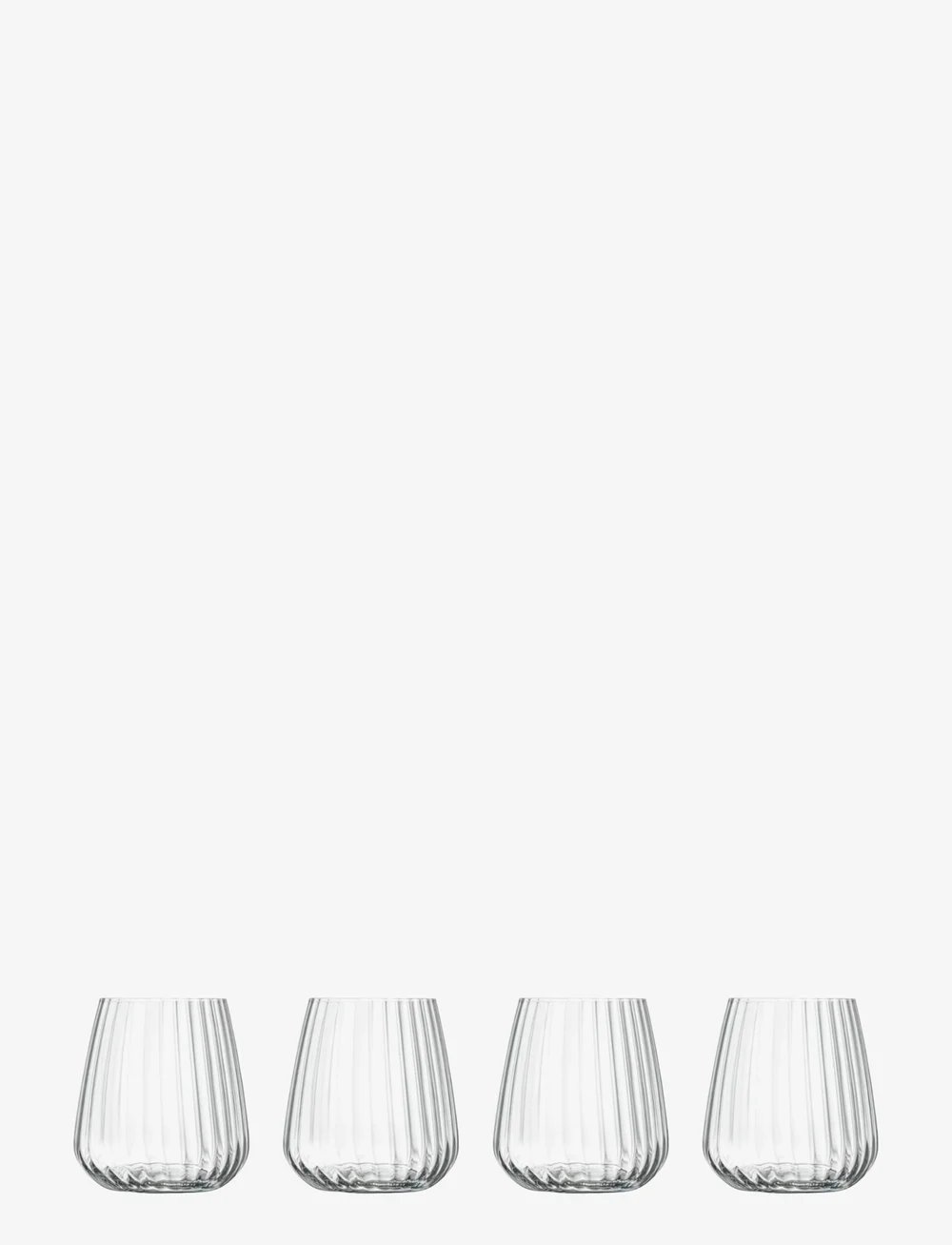 Luigi Bormioli - Water glass Optica 4 pcs - joogiklaasid - transparen - 0