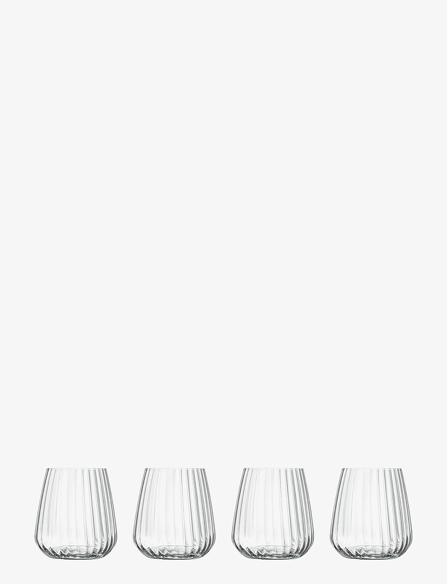 Luigi Bormioli - Water glass Optica 4 pcs - joogiklaasid - transparen - 0
