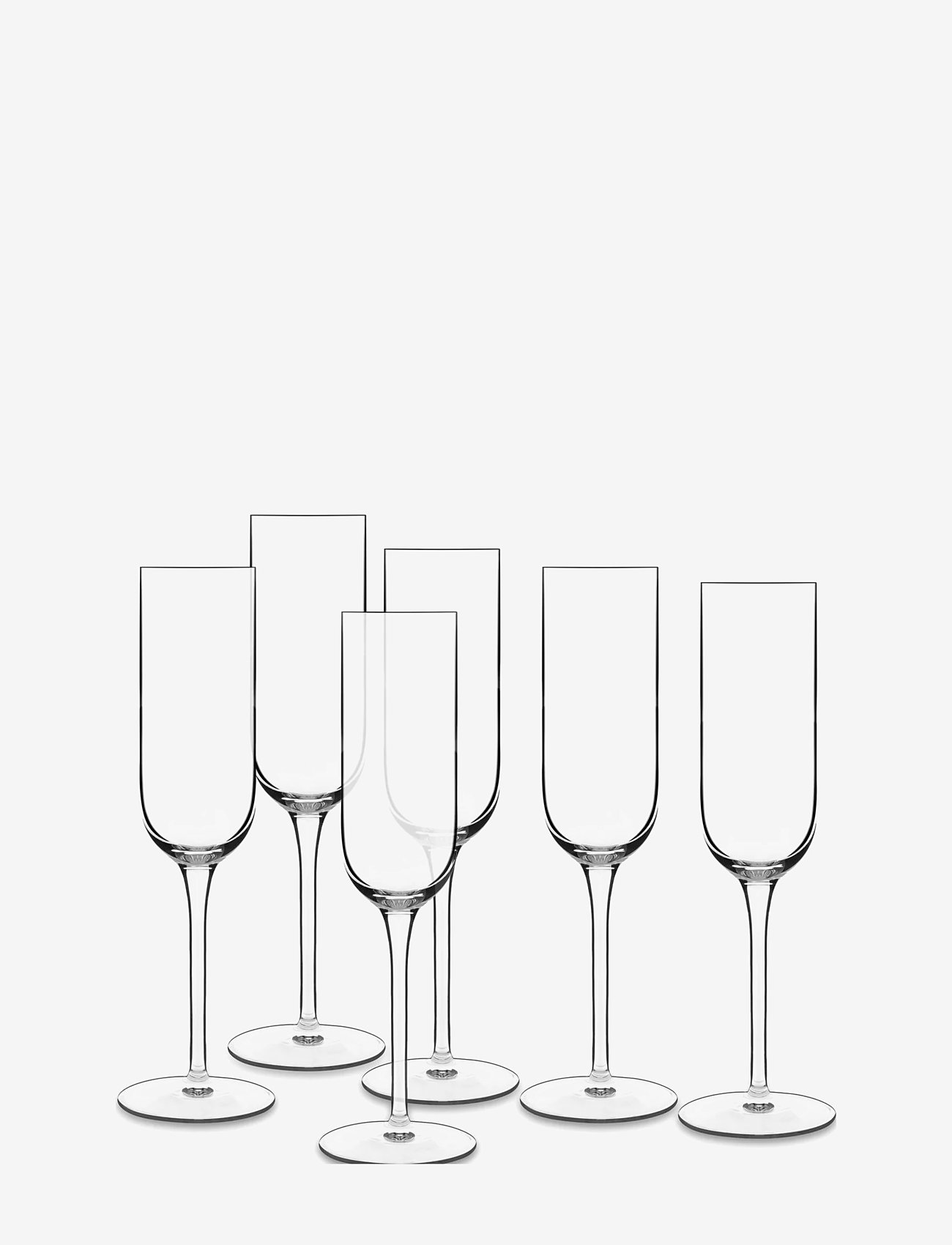 Luigi Bormioli - Champagne Glass Prosecco Vinalia 6 Pcs - champagne glasses - transparent - 0