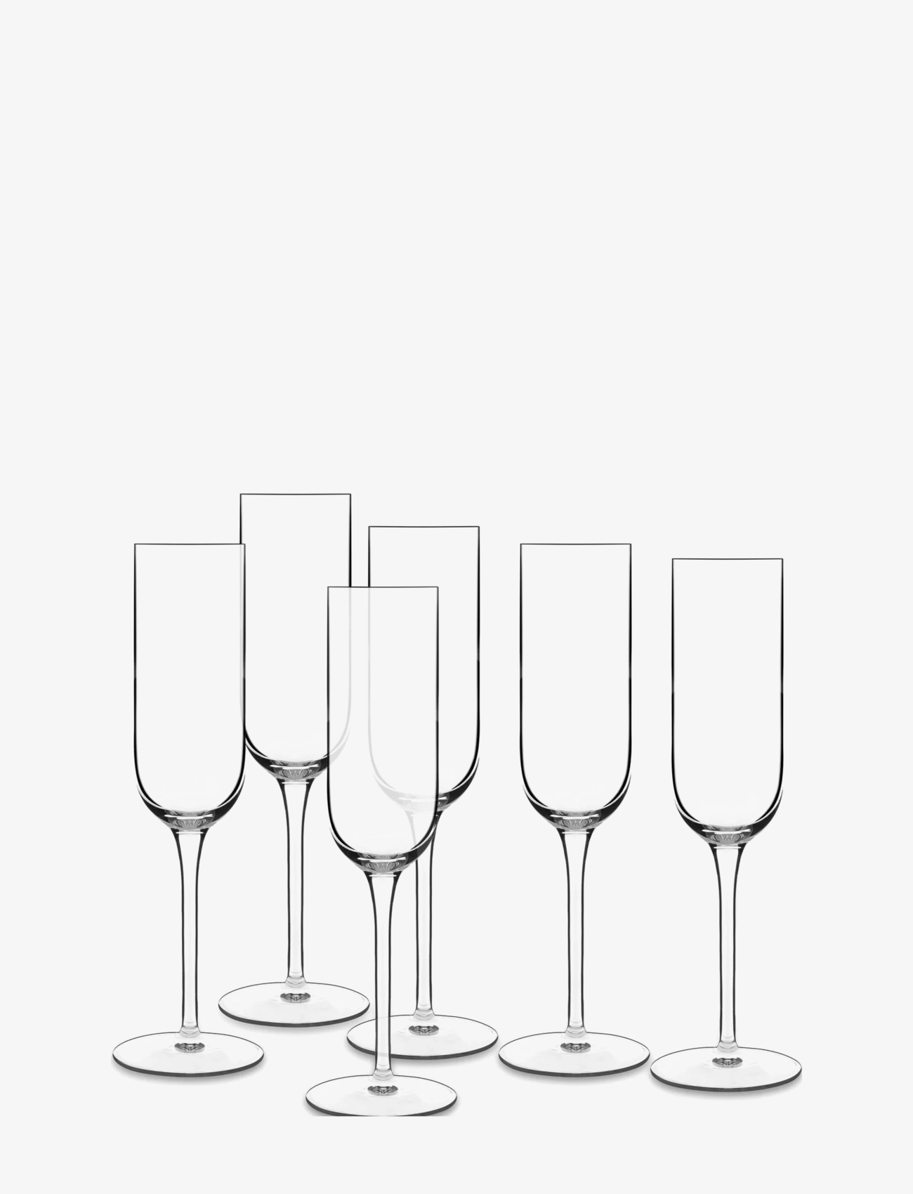 Champagne Glass Prosecco Vinalia 6 Pcs - TRANSPARENT
