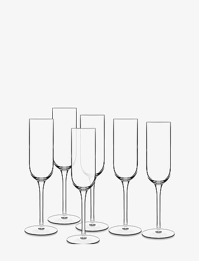 Luigi Bormioli Champagne Glass Prosecco Vinalia 6 Pcs - Sektgläser - TRANSPARENT / clear