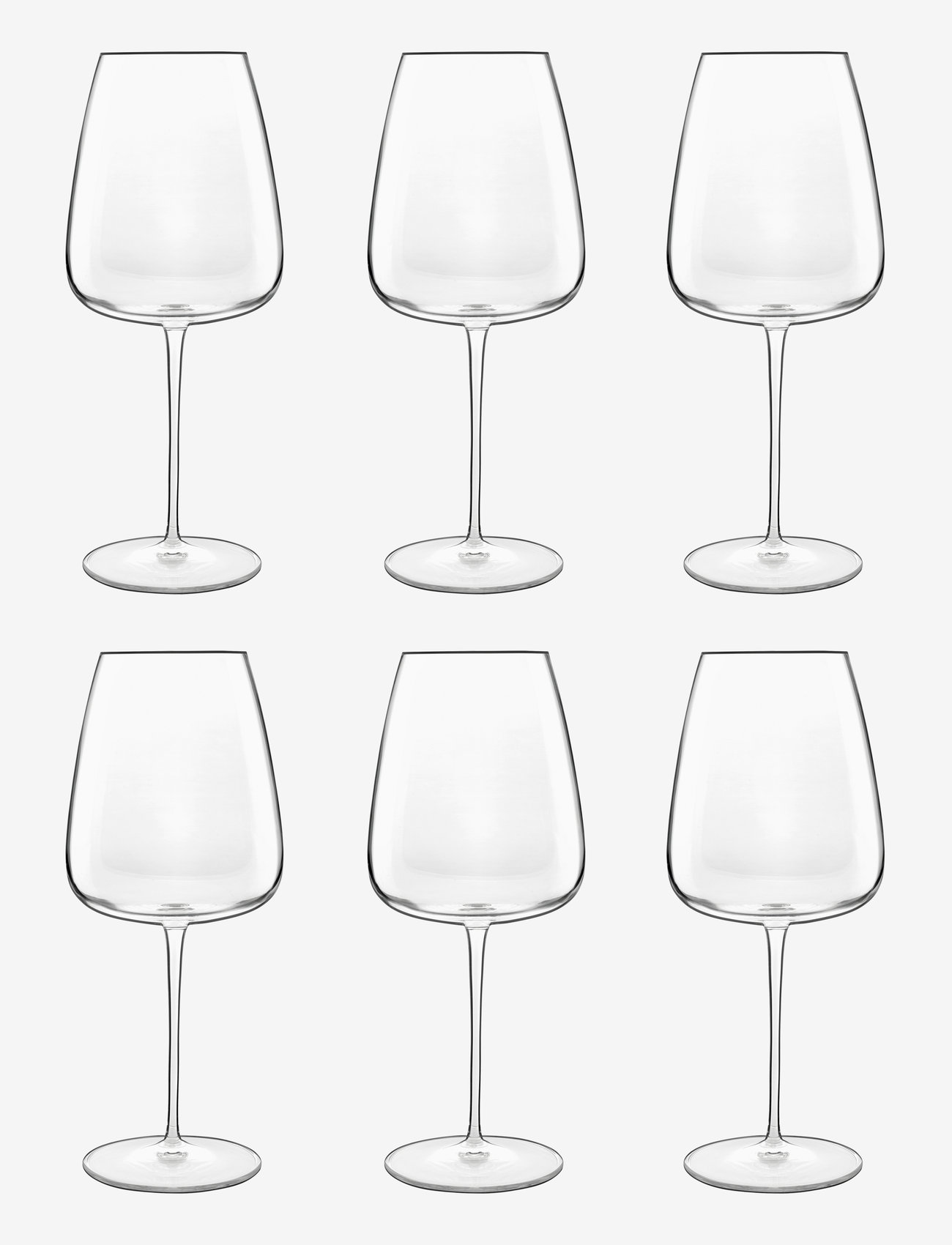 Luigi Bormioli - Rødvinsglas merlot i meravigliosi 6 stk. - rødvinsglas - klar - 0