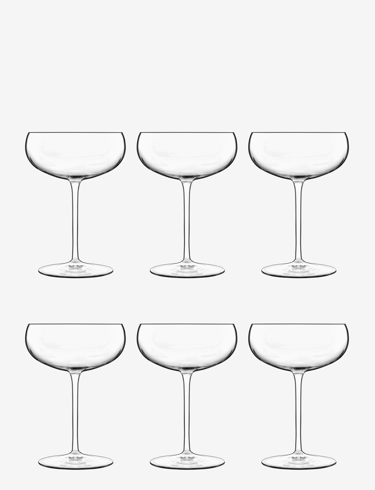 Luigi Bormioli - Champagneskål i meravigliosi 6 stk. - champagneglas - klar - 1
