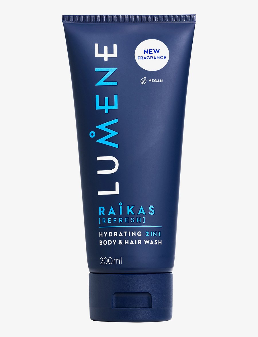 LUMENE - MEN Raikas Hydrating 2in1 Body & Hair Wash 200 ml - vann ja dušš - no color - 0