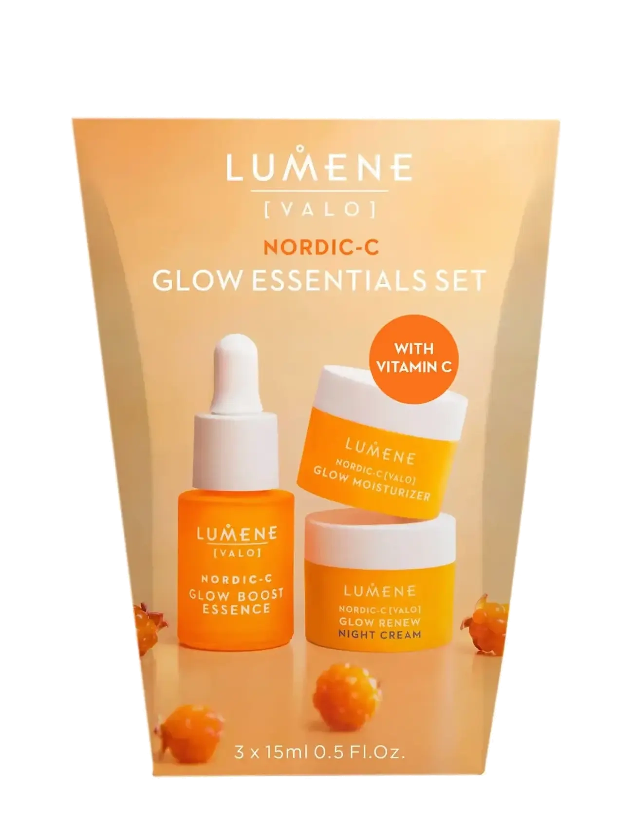 LUMENE Nordic-C Glow Essentials Set, Skincare Sæt, Nude, Str: 1 PCS