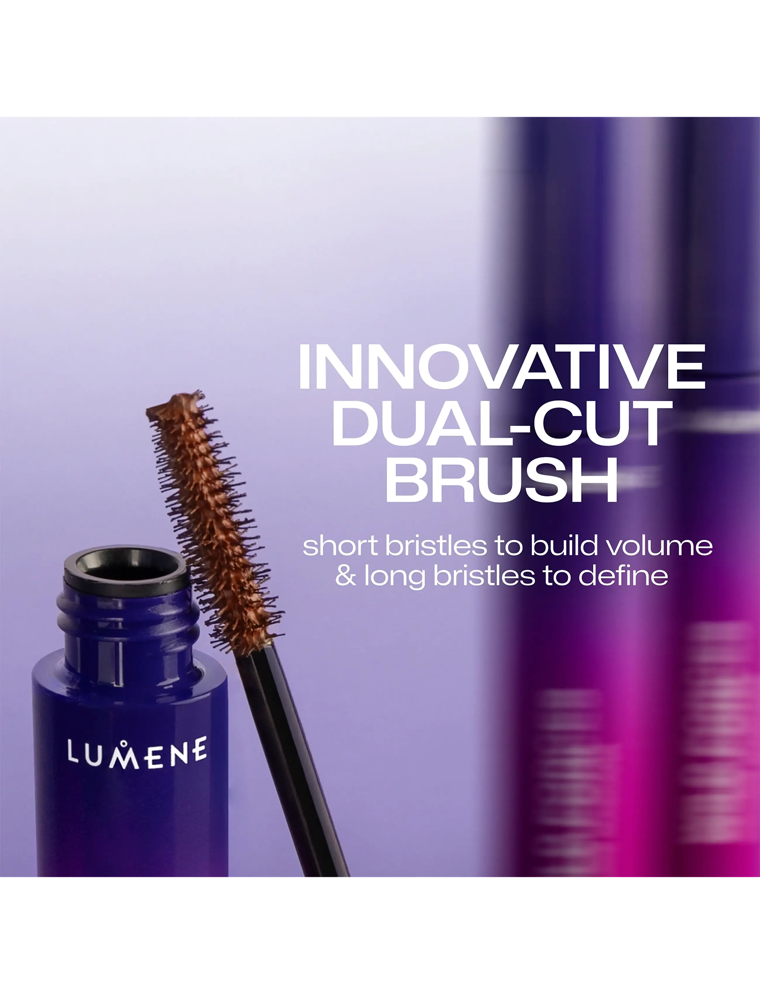 LUMENE - Wild Forces Volume Mascara Brown - juhlamuotia outlet-hintaan - brown - 3