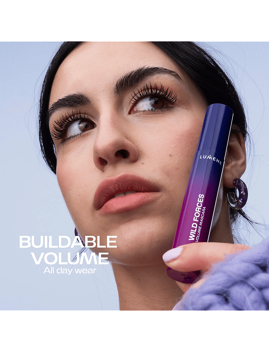 LUMENE - Wild Forces Volume Mascara Brown - silmad ja kulmud - brown - 5