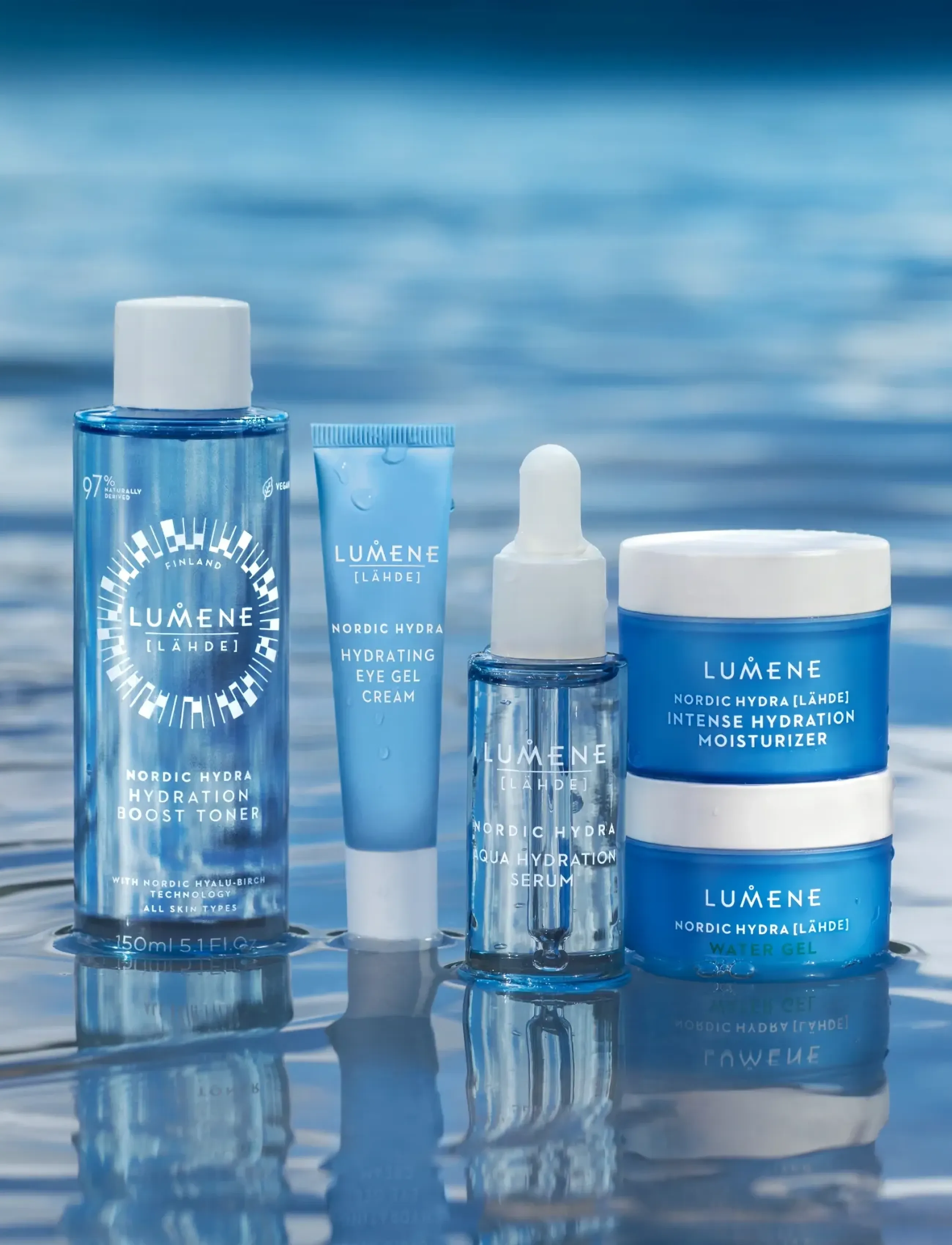 LUMENE - Nordic Hydra Hydrating Eye Gel Cream - Ögonkräm - clear - 3