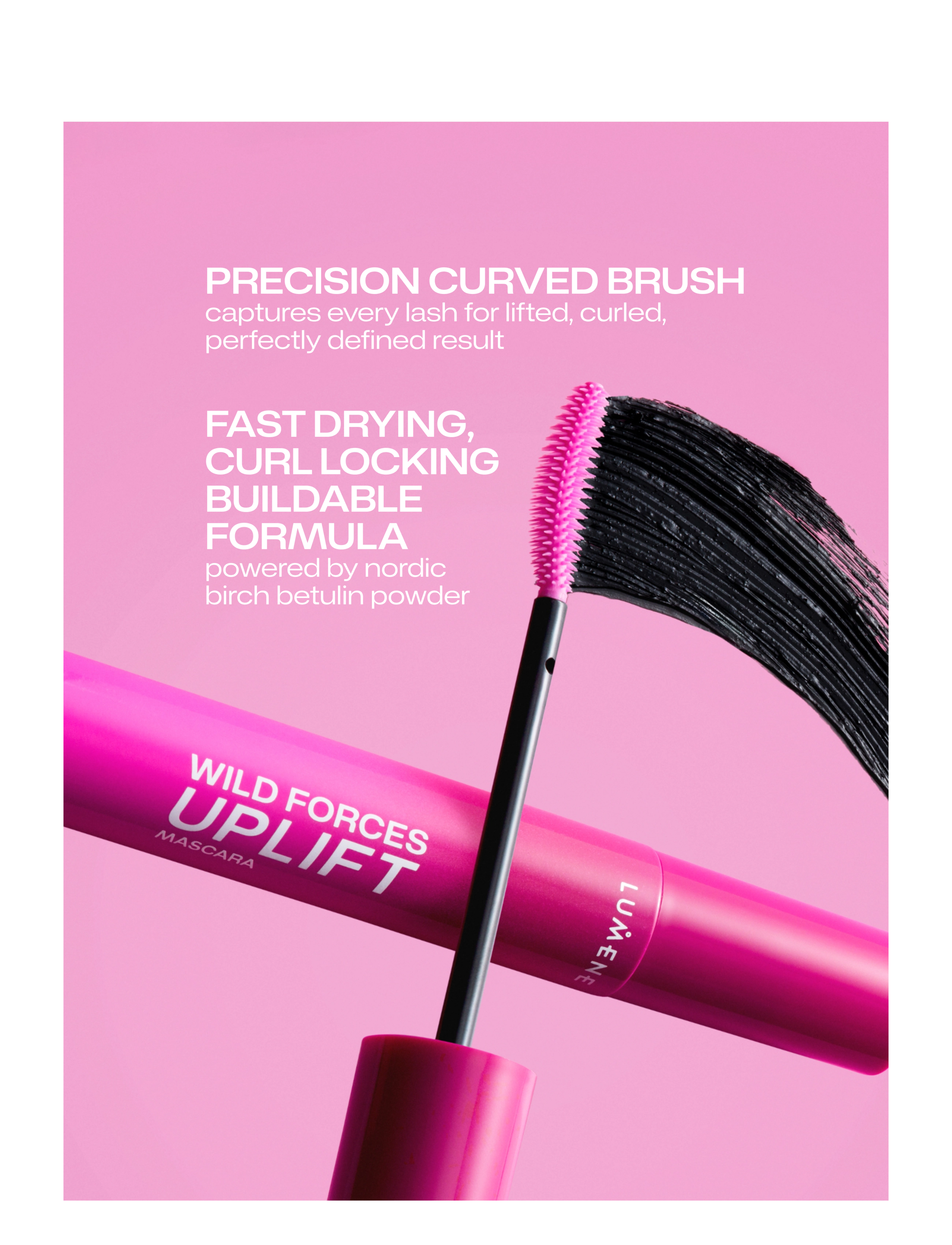 LUMENE - Wild Forces Uplift Mascara Black - Øjne & bryn - black - 5
