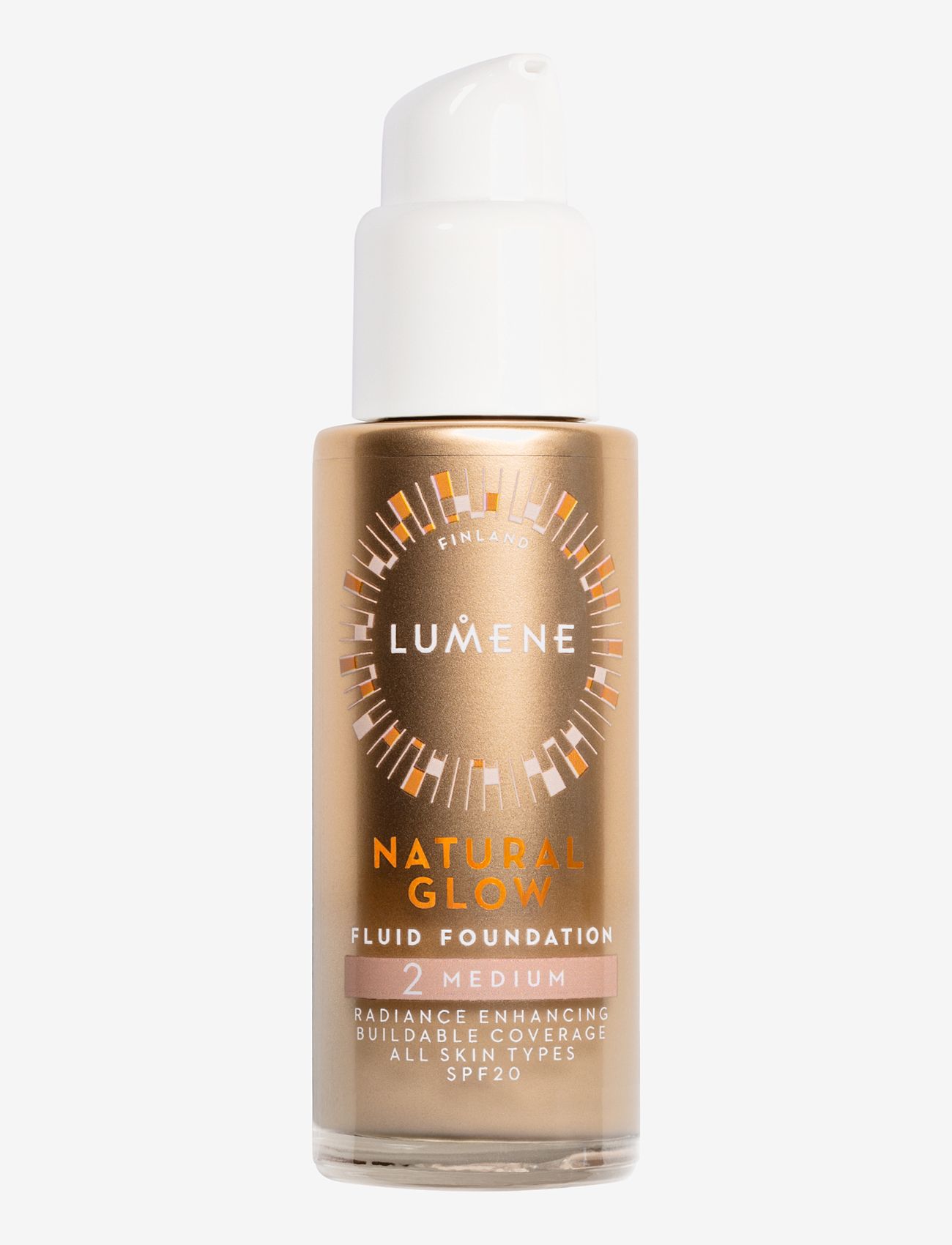 LUMENE - Natural Glow Fluid Foundation SPF20 - smink - 2 medium - 0