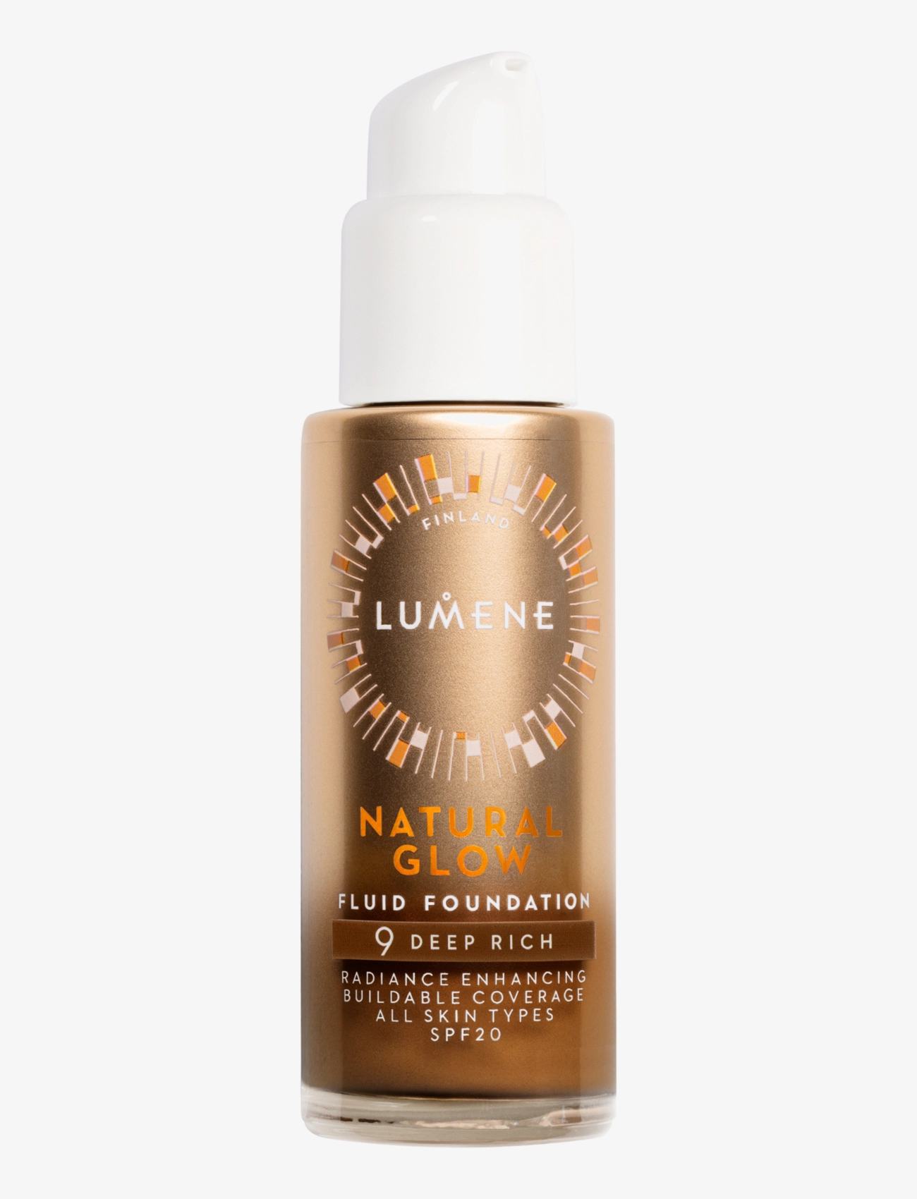 LUMENE Natural Glow Fluid Foundation SPF20 - Makeup - 9 DEEP RICH / natural