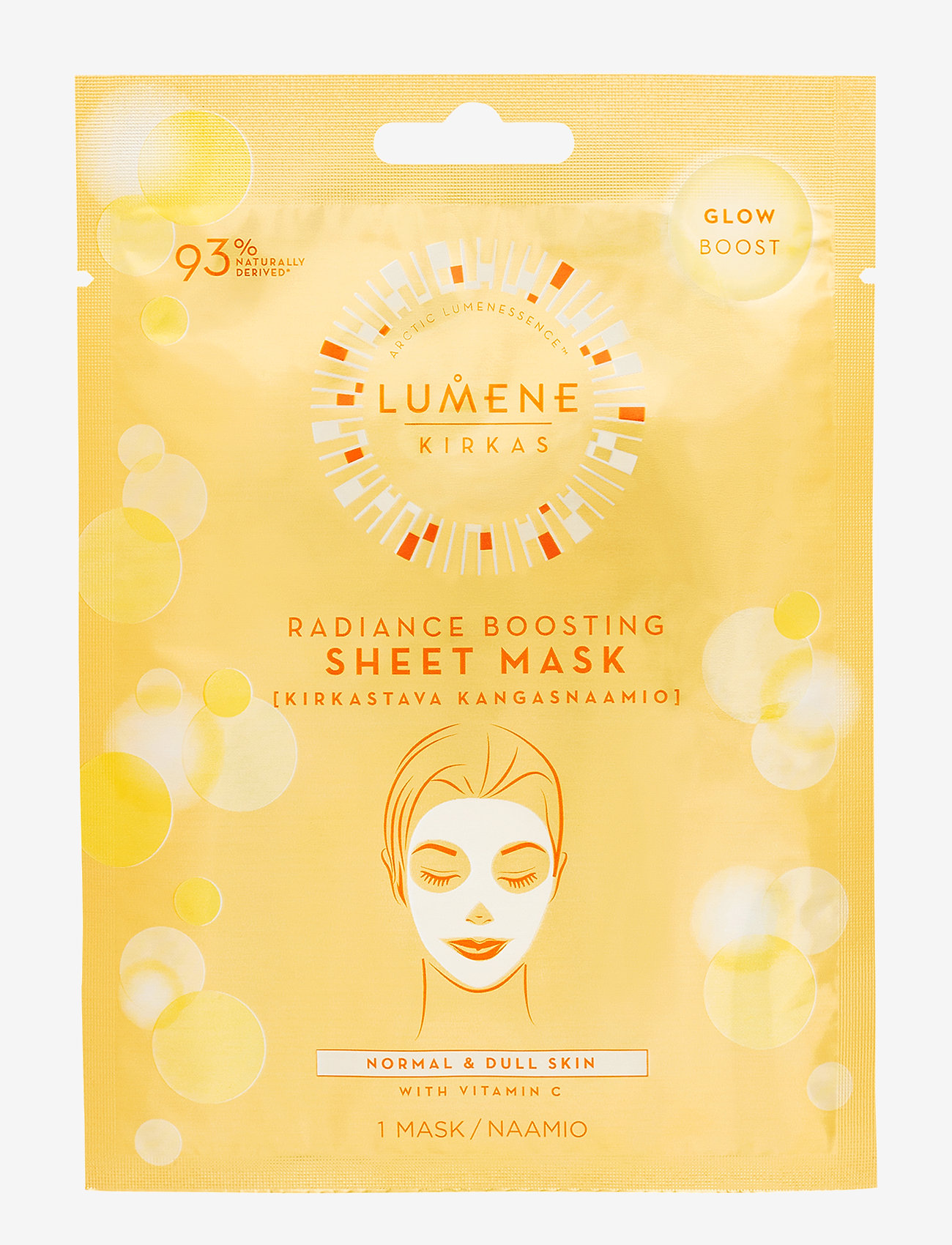 LUMENE - KIRKAS Radiance Boosting Sheet Mask 1pcs - no colour - 0
