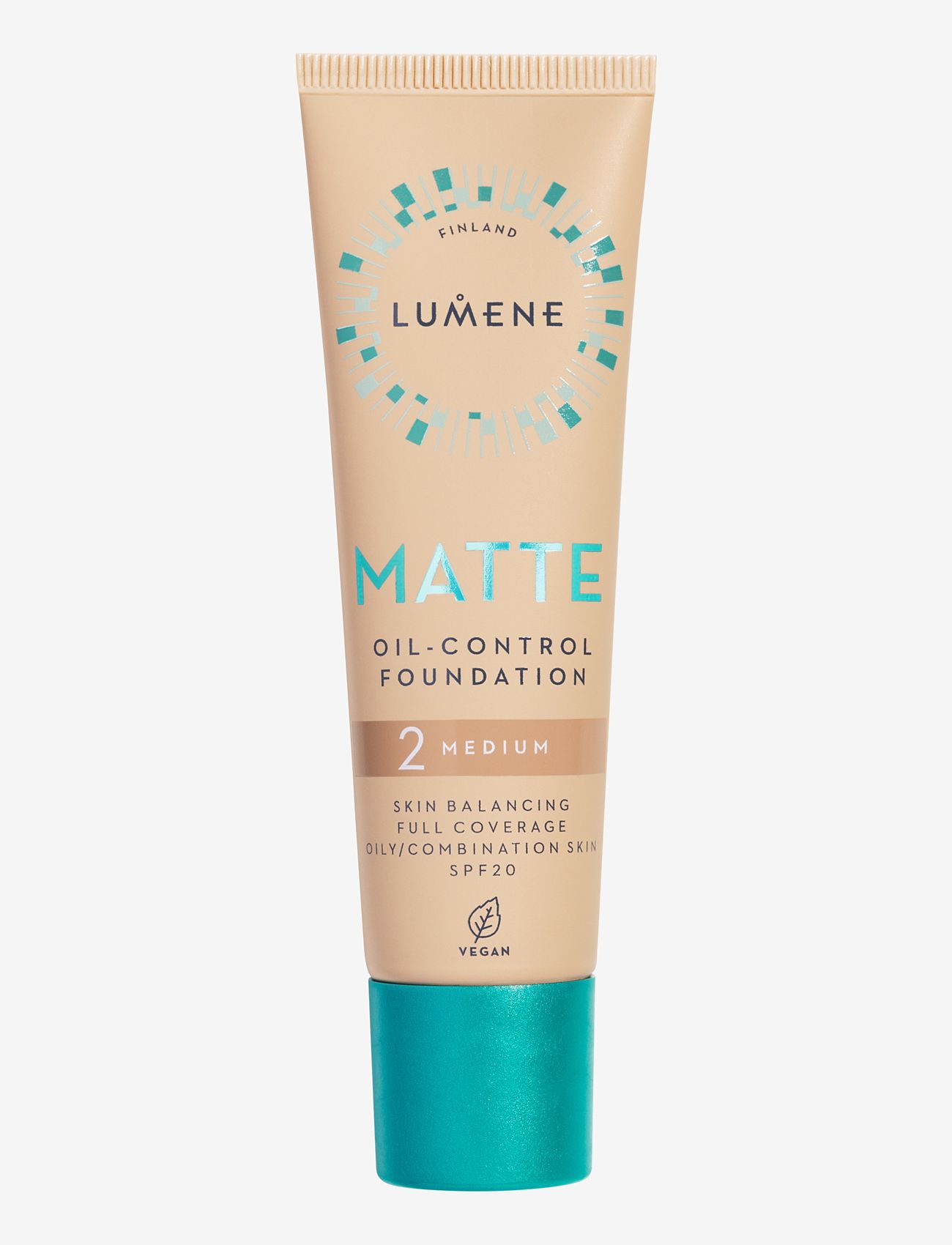 LUMENE - Matte Oil-Control Foundation SPF20 - smink - 2 medium - 0