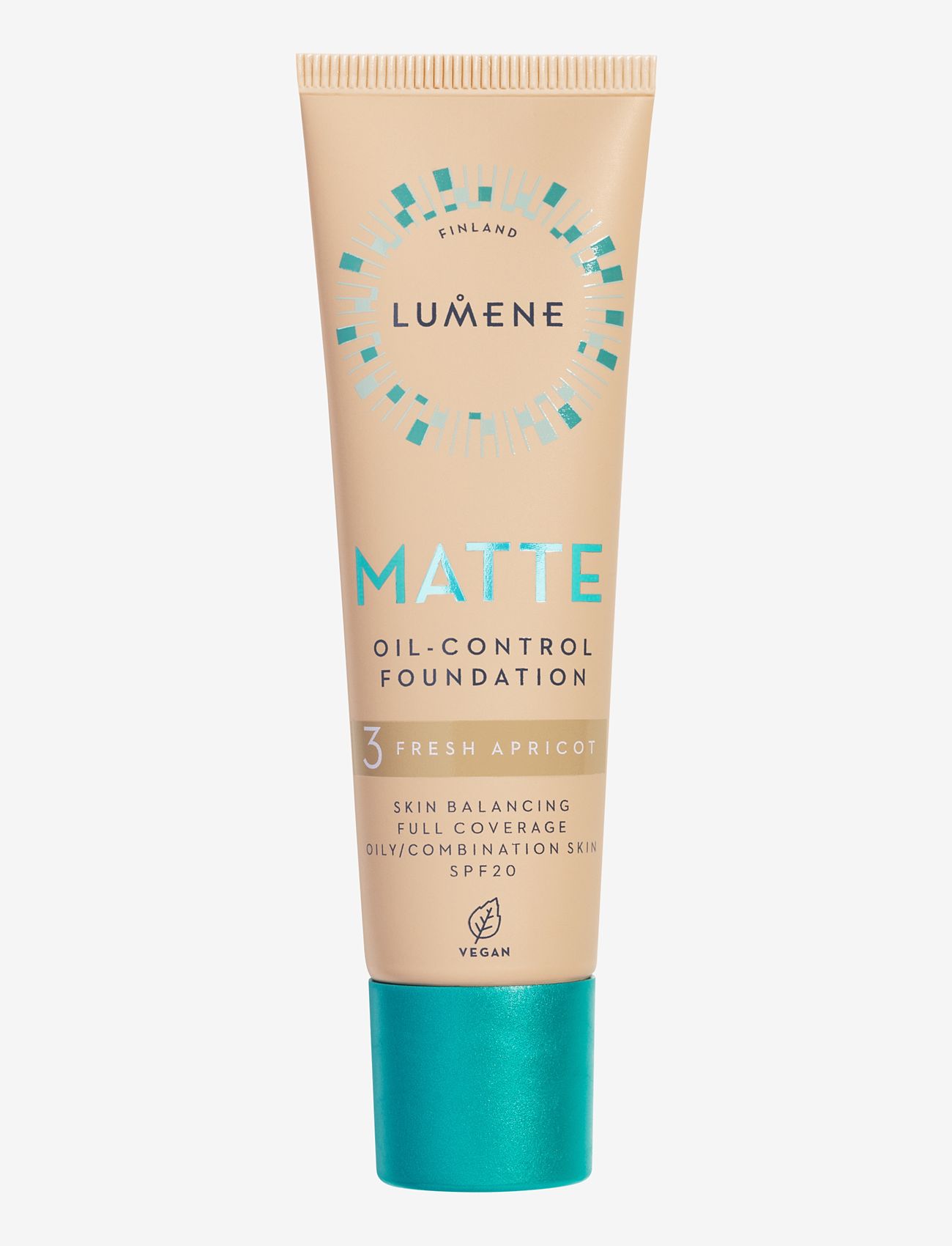 LUMENE - Matte Oil-Control Foundation SPF20 - meikit - 3 fresh apricot - 0