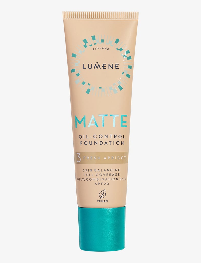 LUMENE - Matte Oil-Control Foundation SPF20 - makeup - 3 fresh apricot - 0