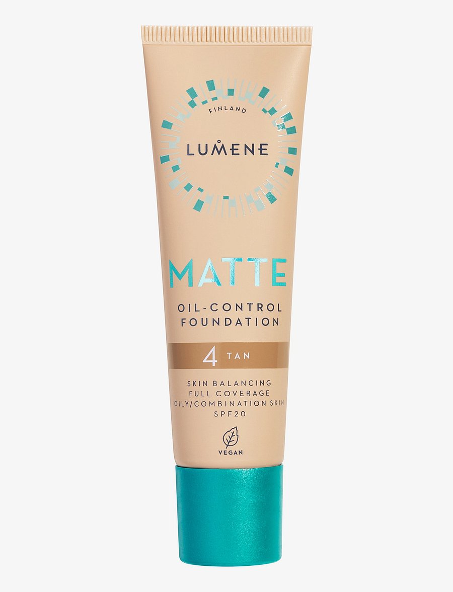 LUMENE - Matte Oil-Control Foundation SPF20 - makeup - 4 tan - 0