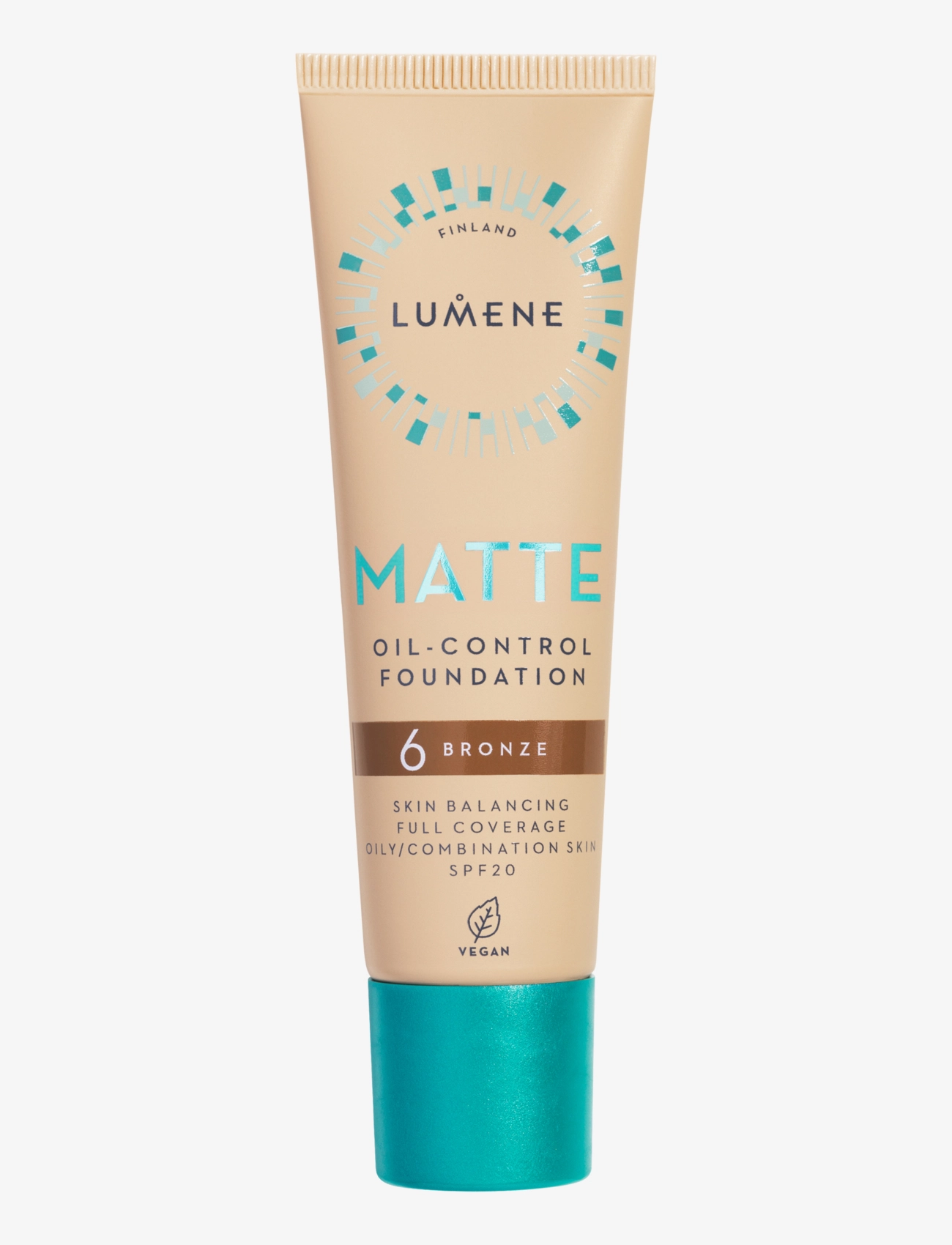 LUMENE Matte Oil-Control Foundation SPF20 - Makeup - 6 BRONZE / natural