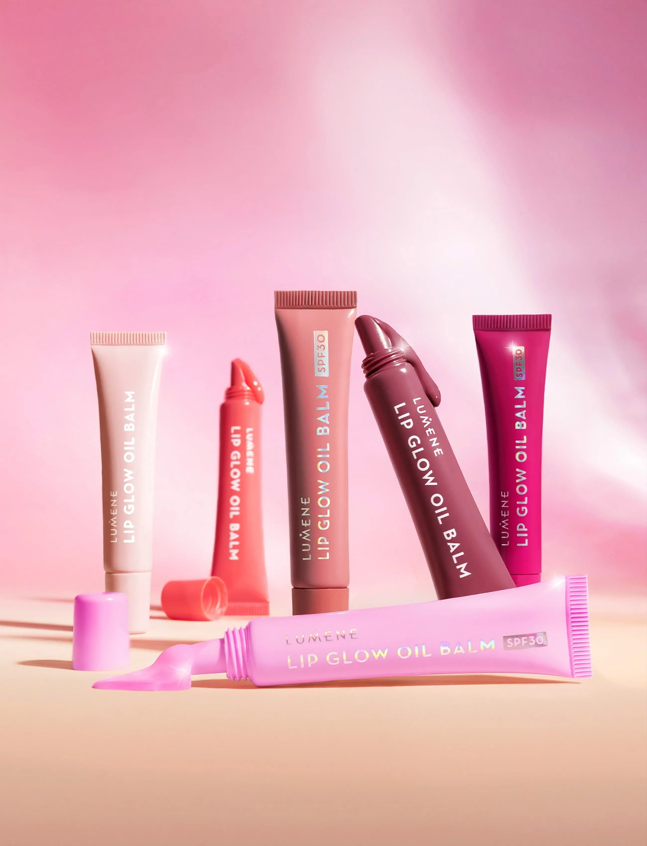 LUMENE - Lip Glow Oil Balm SPF30 - fyrir varir - 1 fudge - 4