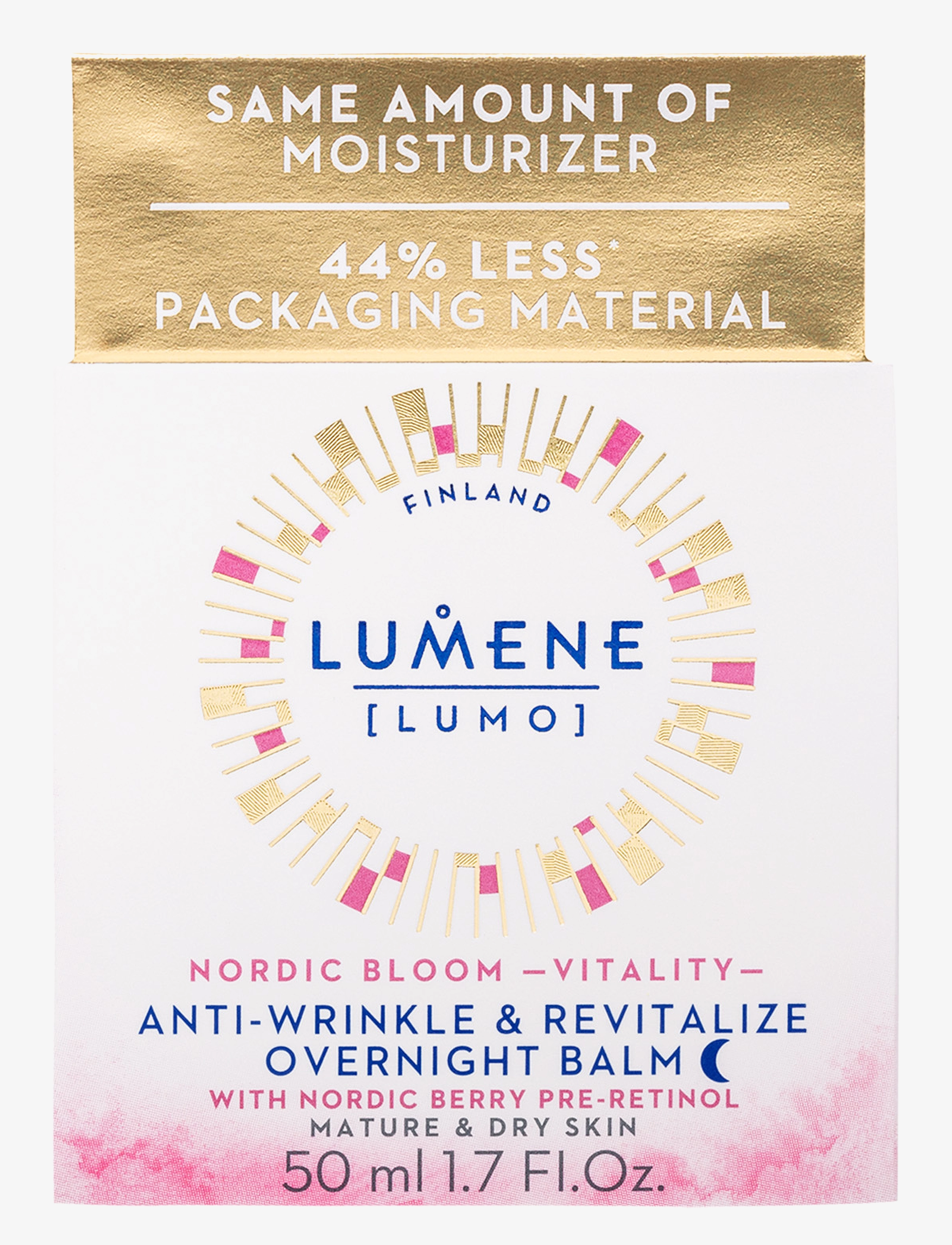LUMENE - Lumene Nordic Bloom Vitality Anti-Wrinkle & Revitalize Overnight Balm 50 ml Nattkräm - fugtpleje - nordic bloom vitality anti-wrinkle & revitalize overnight balm 50 ml nattkrÄm - 1