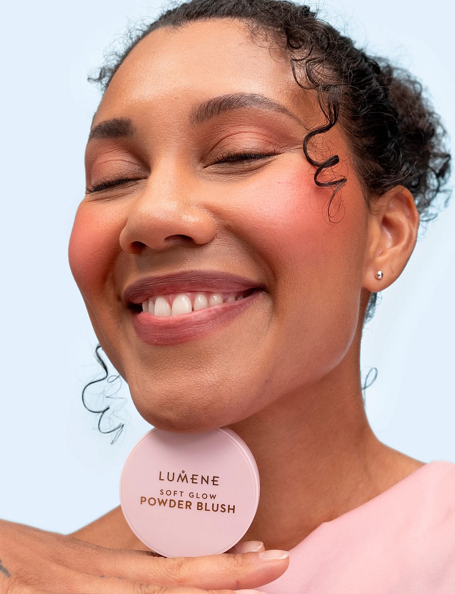LUMENE - Soft Glow Powder Blush 1 Berry Glow - 1 berry glow - 5