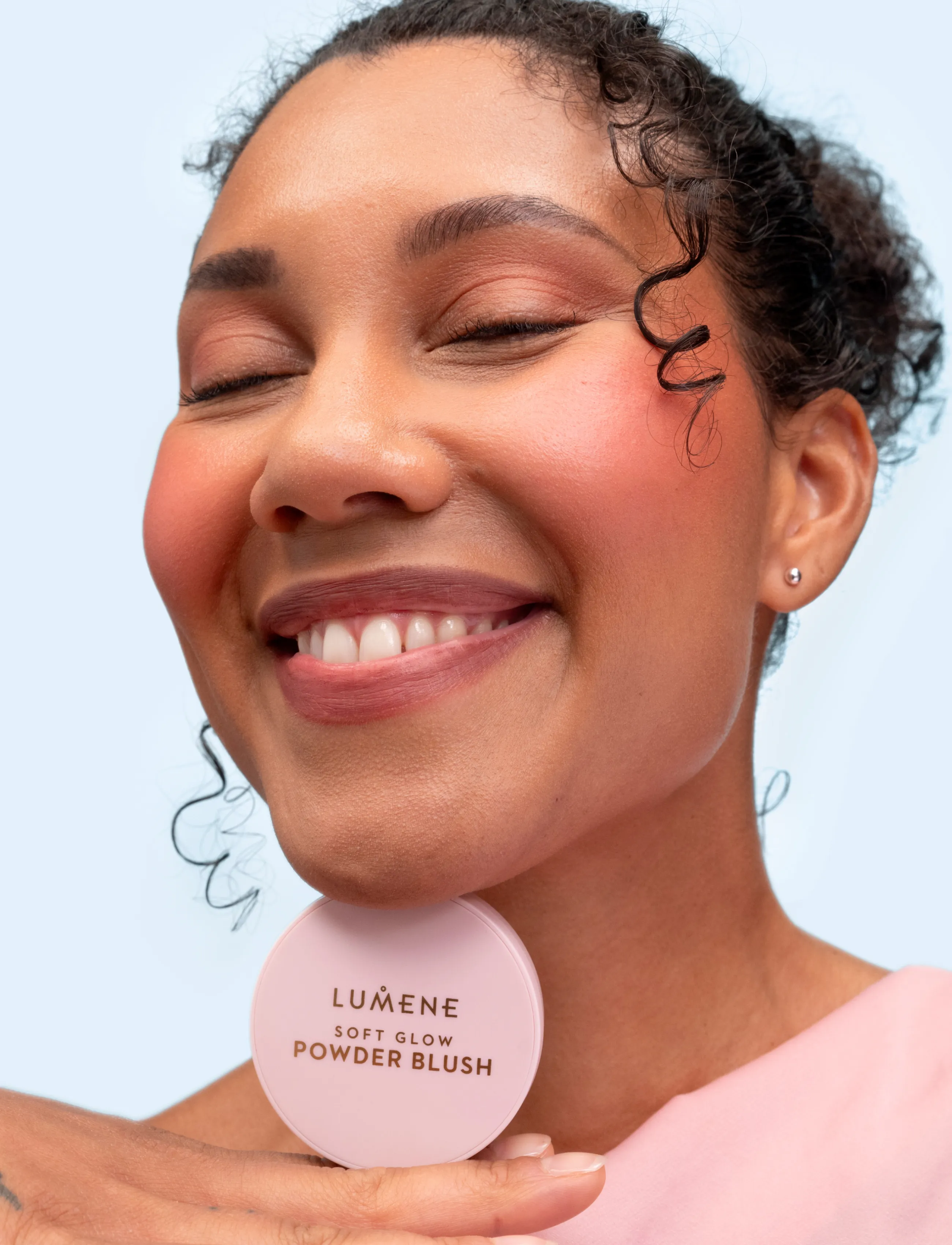 LUMENE - Soft Glow Powder Blush 3 Peach Bloom - 3 peach bloom - 5